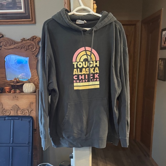 Tough Alaska Chick Hoodie - Picture 1 of 4